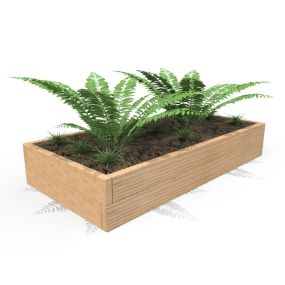 1.8m Low Timber Bed