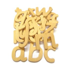Wooden Alphabet Letters Lowercase 26pk