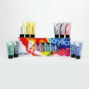 Medium Acrylic Paint Set (10 x 75ml tubes) /box | Creative Activity