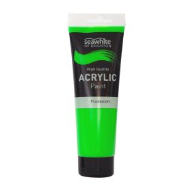 250ml Flourescent Acrylic Paint Green | Creative Activity