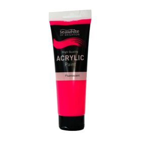 250ml Flourescent Acrylic Paint Pink | Creative Activity