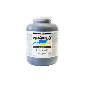 System 3 Original Acrylic Colour 2.25 Litres Black | Creative Activity