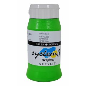 System 3 Original Acrylic Colour 500ml Leaf Green | Creative Activity