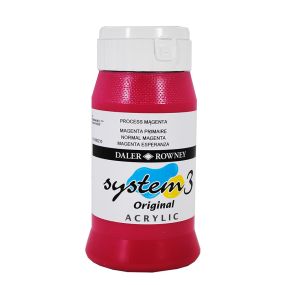System 3 Original Acrylic Colour 500ml Process Magenta | Creative Activity