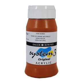 System 3 Original Acrylic Colour 500ml Raw Sienna | Creative Activity
