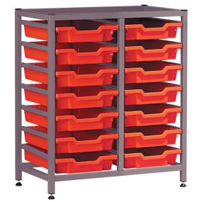 Gratnells, Low Double Frame, Grey, 825mm Height (Each)