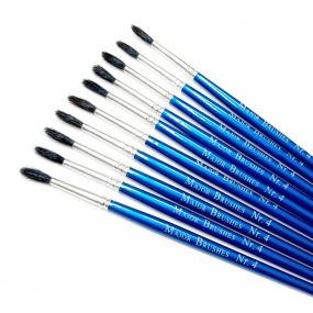 Watercolour/Imitation Squirrel Brushes Size 4 - Pack of 10 | Educational Resources | Creative Activity