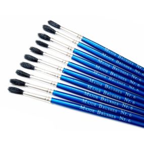 Watercolour/Imitation Squirrel Brushes Size 6 - Pack of 10 | Educational Resources | Creative Activity