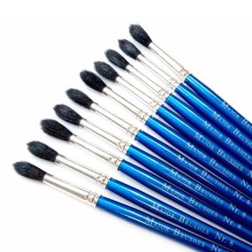 Watercolour/Imitation Squirrel Brushes Size 8 - Pack of 10 | Educational Resources | Creative Activity