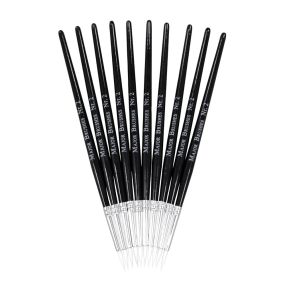White Synthetic Sable Brushes Size 2 - pack of 10 | Creative Activity