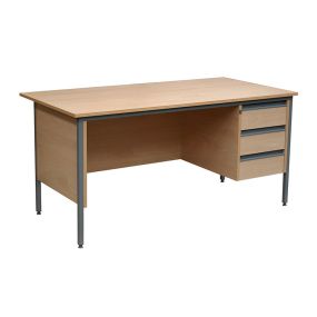 Single Pedestal Teachers Desk 1200mm Wide | Creative Activity