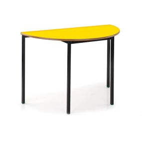 Welded Frame Semi-Circular  Table 1200 X 600 MDF Edge H710mm