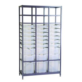 TecniStor Static Metal Storage w1055xh1850mm c/w 3xJ,3xD,18xSH | Creative Activity
