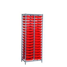 TecniStor Static Metal Storage w710xh1850mm c/w 34 sh trays | Creative Activity