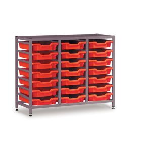 TecniStor Static Tray Unit c/w 21 trays w1055xd420xh825mm | Creative Activity