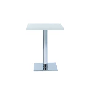 Stainless Steel Column Leg Coffee Table - Square 600 x 600mm | Creative Activity