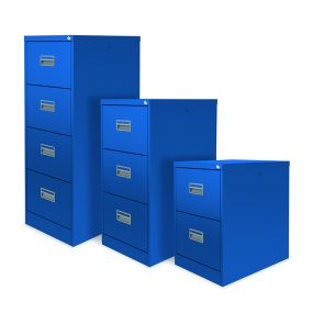 Lugano Premium Coloured Filing Cabinet 4 drawer - 1320mm high | Creative Activity