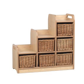 Stepped Storage Right Hand with 6 Baskets | Creative Activity
