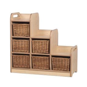 Stepped Storage Left Hand with 6 Baskets | Creative Activity