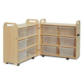 Pack-Away Cabinet with 12 Clear Tubs | Creative Activity