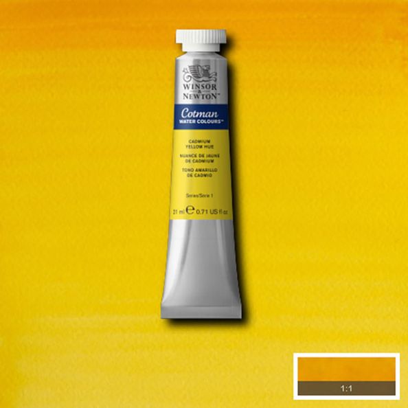 Cotman Watercolour Tubes 21ml Cad. Yellow