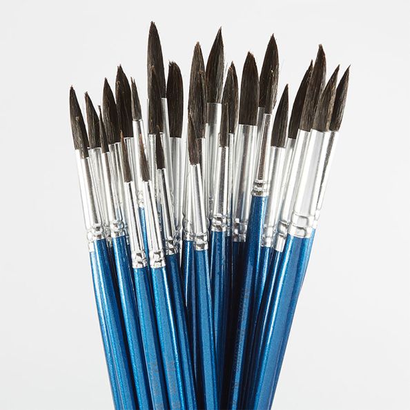 Watercolour Paint Brushes Assorted 30pk | Creative Activity