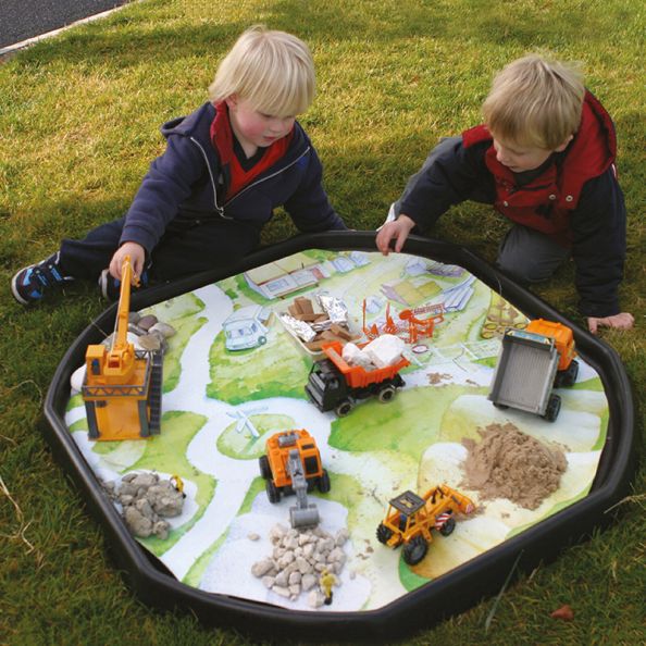 Active World Tuff Tray Builder's Yard Mat | Creative Activity