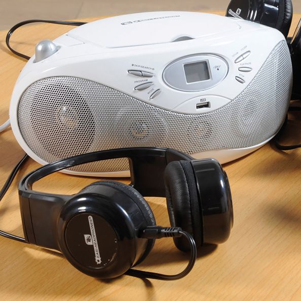 Easi-Listener 2 CD Player with 6 Easi-Headphones | Creative Activity