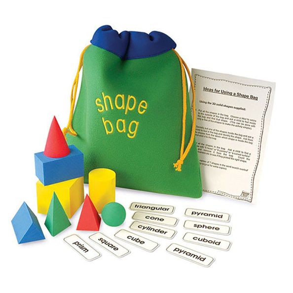 3D Foam Geometric Shapes Bag 8pcs | Creative Activity