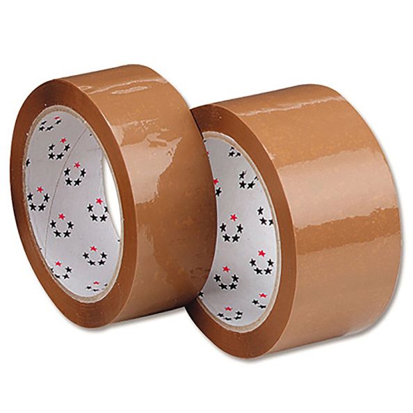 Brown Parcel Tape Rolls 50mm x 66m | Creative Activity