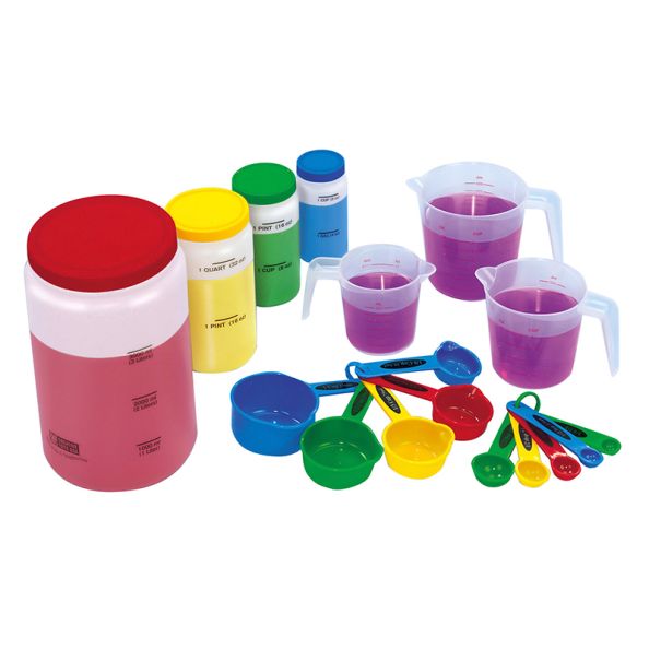 Liquid Volume Measure Set for Messy Maths 17pcs | Creative Activity