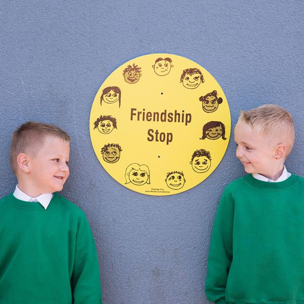 Friendship Stop Playground Sign Wall Mountable | Creative Activity