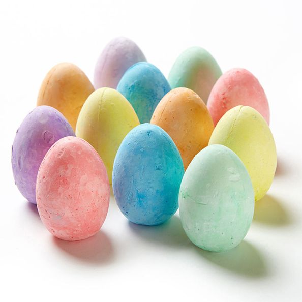 Egg Shaped Chalks Assorted | Creative Activity