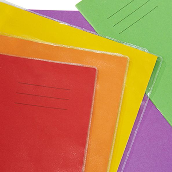 Slip On Clear Exercise Book Covers Plain 100pk W178 x L229mm | Creative Activity
