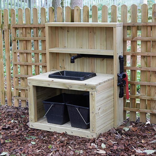 Outdoor Wooden Sink with Pump Standard Delivery | Creative Activity