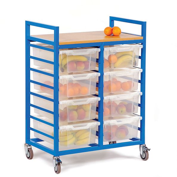 Large Trolley With Eight Lidded Trays | Creative Activity