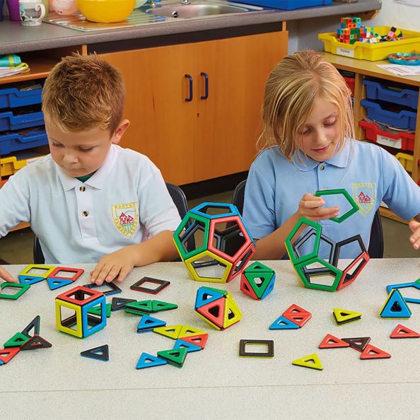 Magnetic Polydron Platonic Solids Class Set | Educational Resources | Creative Activity