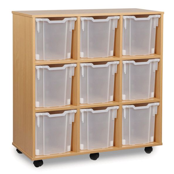 Mobile Tray Storage Unit With 9 Jumbo Trays | Creative Activity