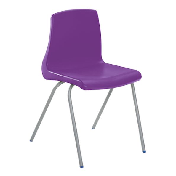 Metalliform NP Chair Seat Ht 430mm Purple Black Frame | Creative Activity