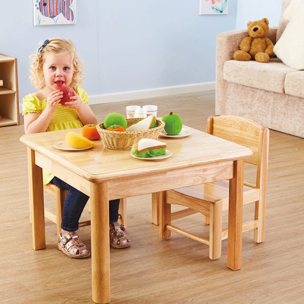 Toddler Wooden Role Play Table and Chairs | Creative Activity
