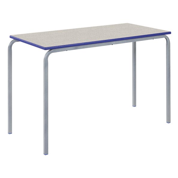 C'Bent PU Edge Rect Table L120cm H64cm Ailsa Top Blue Edge | Creative Activity