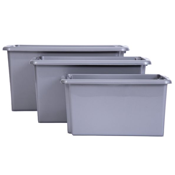 Stack and Store Plastic Storage Boxes 10pk Small Clear | Creative Activity