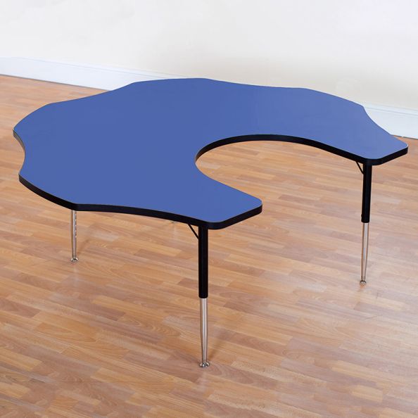 Height Adjustable Teacher Flower Table Blue | Creative Activity