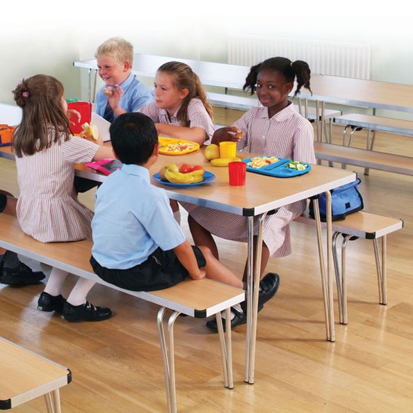 Gopak Contour Folding Table L1220 x W610mm Beech H508mm | Creative Activity