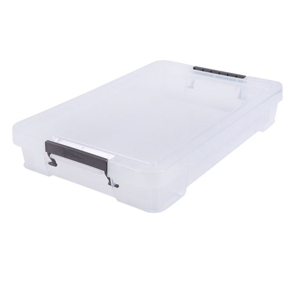 Clear Plastic Shallow Storage Boxes L55cm | Creative Activity