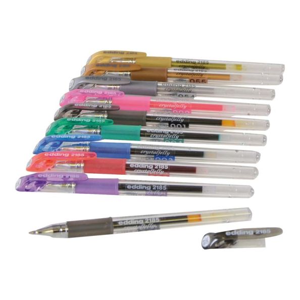 edding 2185 Crystaljelly Gel Pens 10pk Multicoloured | Creative Activity