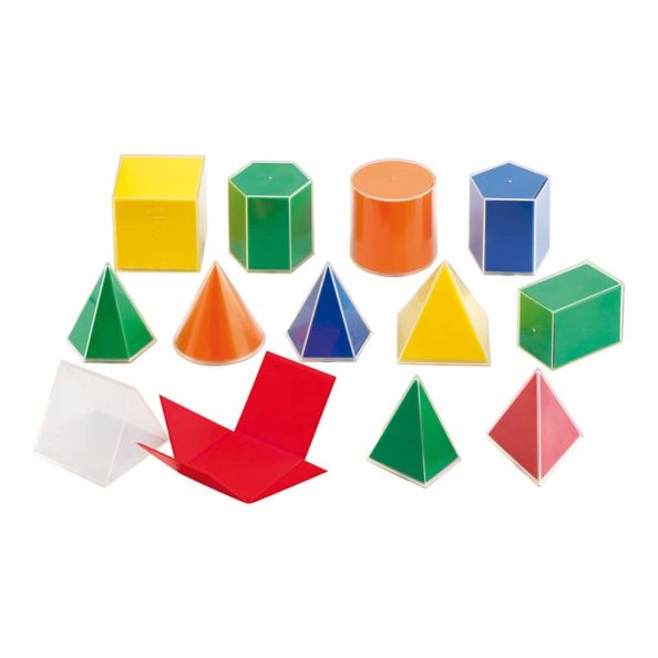2D and 3D Geometric Shapes 12pcs | Creative Activity