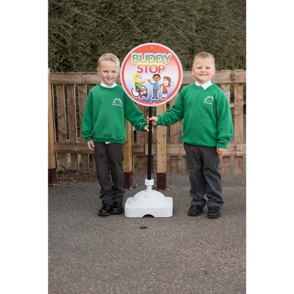 Buddy Stop Playground Sign With Stand | Educational Resources ...