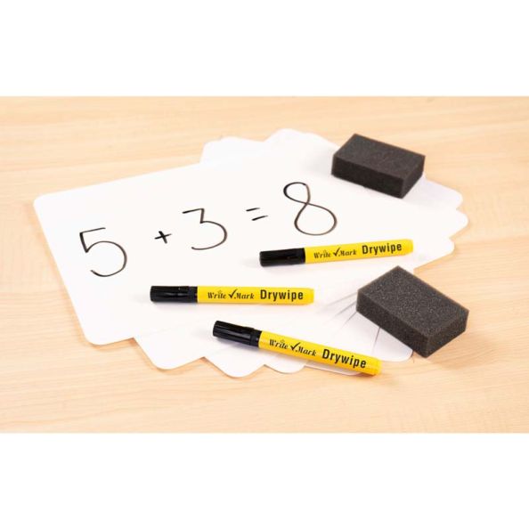 Classroom Drywipe Markers Black 100pk | Creative Activity
