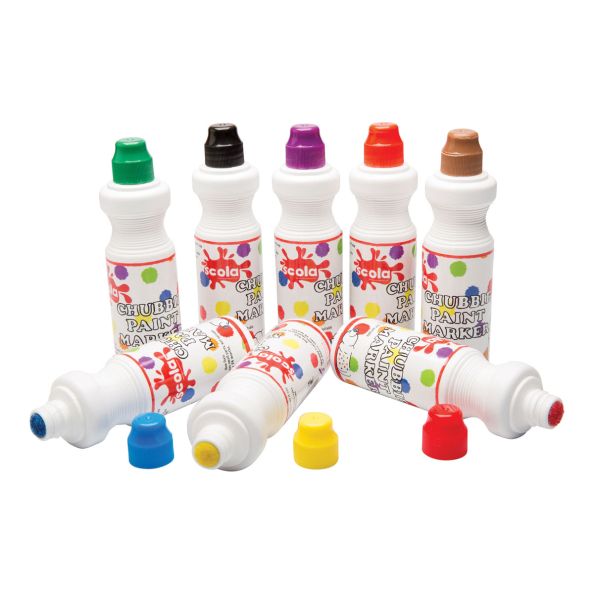 Chubbie Paint Dabbers Assorted Metallic 8pk